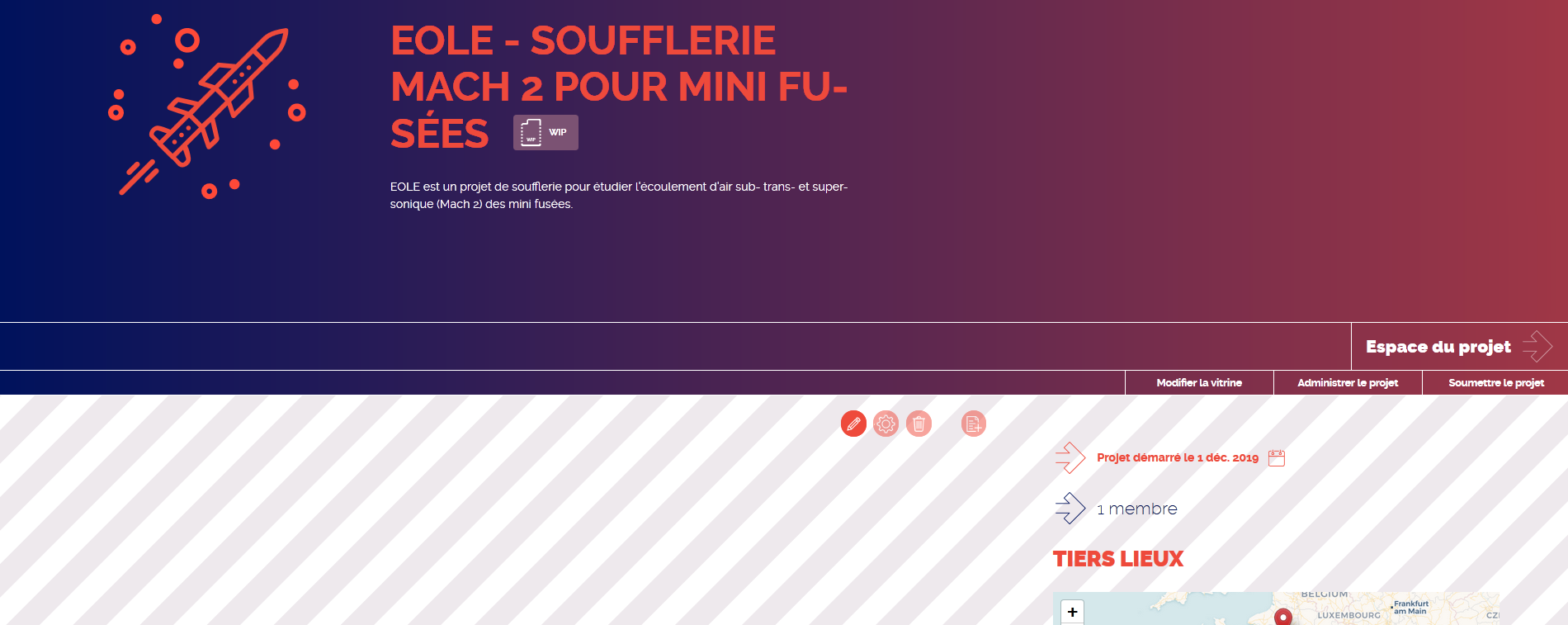 Vitrine projet en approbation