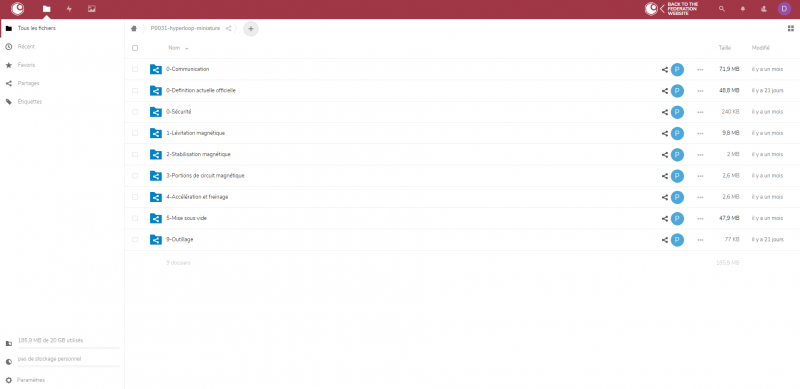 Fichier:Interface Nextcloud.png