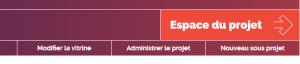 bouton espace projet
